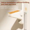 Self-Adhesive Shower Foot Rest Wall Mounted Stable Platform Pedicure Foot Pedal Slip-Resistant Adjustable Shaving Leg Step Spa