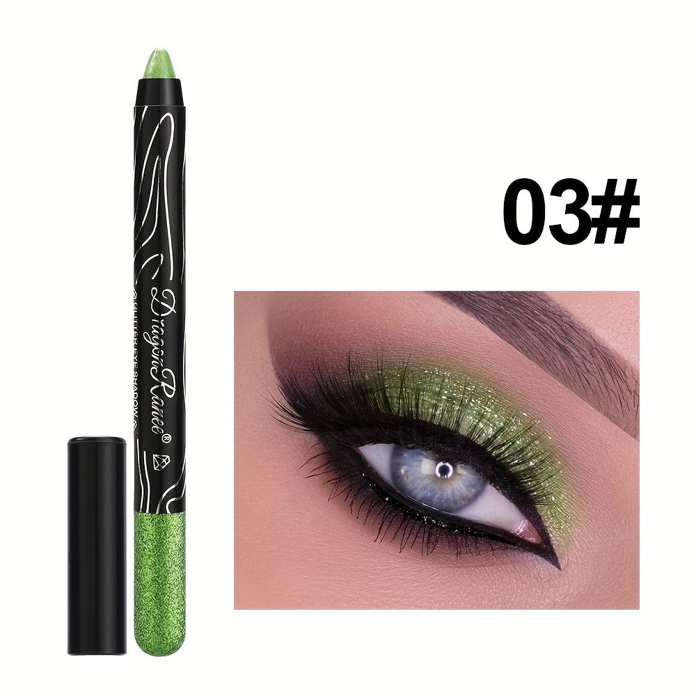 12-Color Eyeshadow Pencil Vibrant Matte Metallic and Shimmery Effects Creamy Waterproof Formula Eyeshadow Stick Long-Lasting Smudge-Proof Makeup