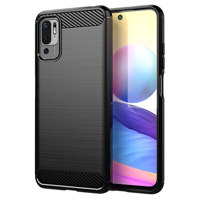 Para Redmi Note 10 5G note10t 5g redmi Capa de silicone Capa traseira de fibra de carbono para Mi Poco M3 Pro 5G Capa à prova de choque