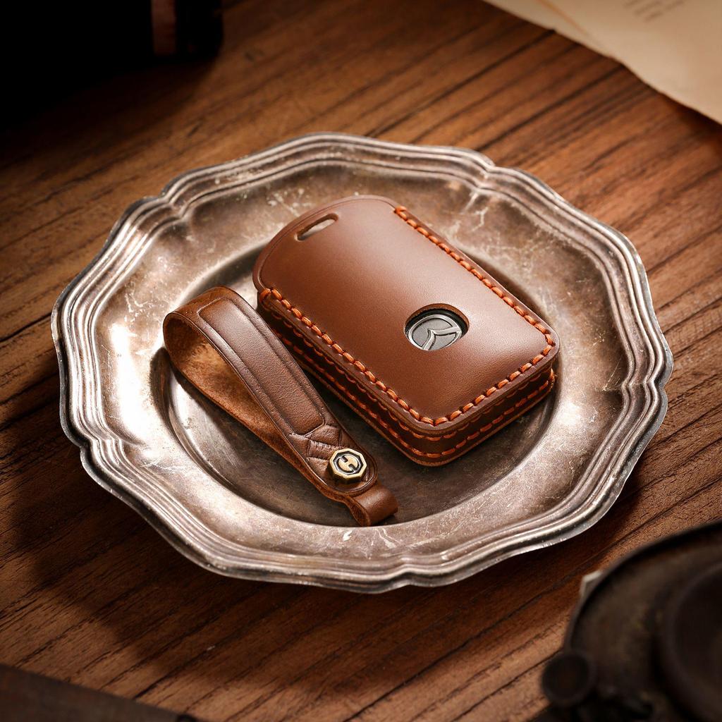 Mazda 3, CX4, Atez Lederschlüsselhülle - Hochwertige Autohülle für Herren