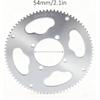 VGEBY 54mm 80 Teeth Sprocket, Rear Chain Sprocket for 47cc 49cc Dirt ATV Quad Minimoto Motorcycle, 25H Steel Sprocket with Long Service Life
