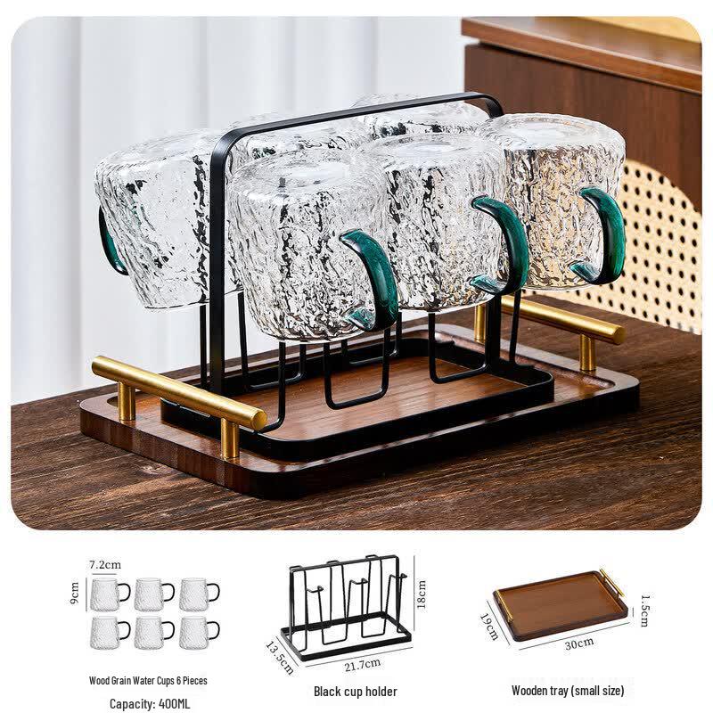 High-Temperature Resistant Glass Cold Water Pitcher  Cup Set