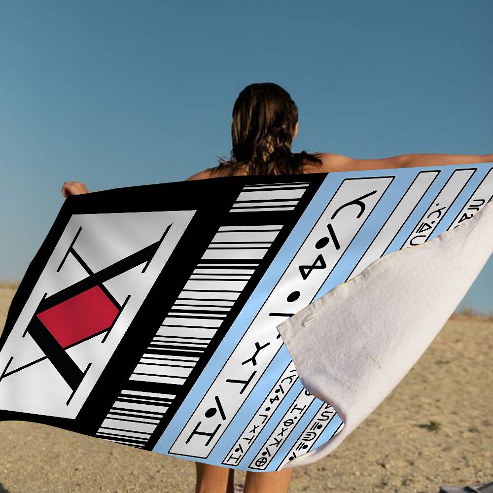 Anime Hunter X Hunters Beach Towel Colorful Bath Towels for Girl Microfiber Quick Dry Sand Free Beach Yoga Spa Gym Pool