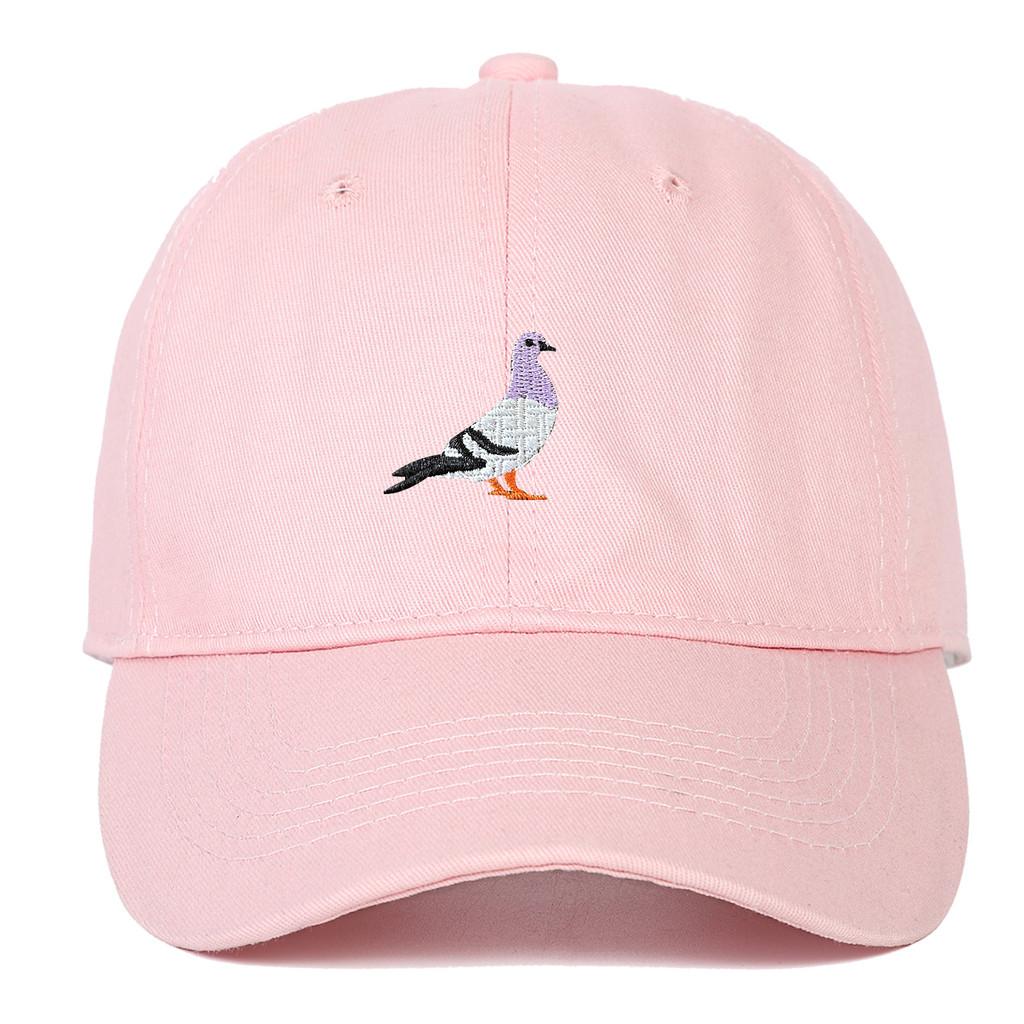 Pigeon Animal Pattern Cotton Baseball Hat With Curved Brim For Daily Use