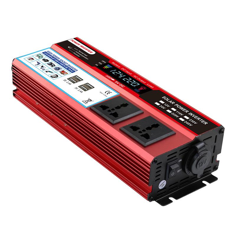 2000W Multi-socket Car Power Inverter with 4 USB Ports for Fast Charging