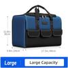 Mouth Heavy Duty Tool Bag with Reinforced Bottom Multi Compartment Storage Large Capacity Organizer for Construction Site Tools