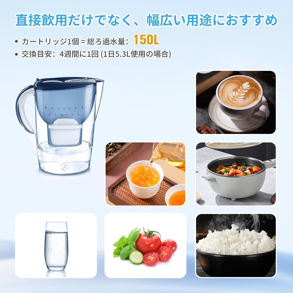 MUKEMO Brita Replacement Cartridge Water Purification Pot Cartridge Water Purification Pot Water Purifier Cartridge Compatible Filter Cartridge High