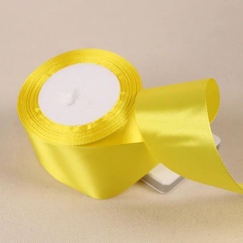25Yards/Roll 6mm-50mm Ribbons DIY Bow Crafts Polyester Satin Ribbons Christmas Home Decor Accessories Tape Wedding Gift Wrapping