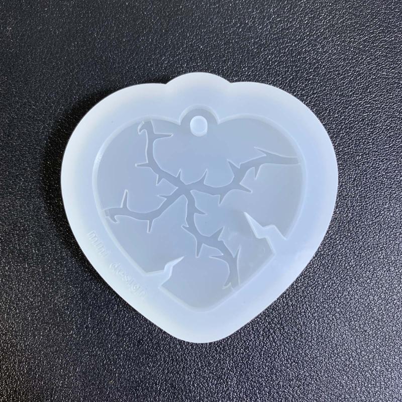 11-styles Love- Keychain Combination Ornament Mold Epoxy Resin Jewelry Mold Resin Casting Pendant Mold Suitable for Diy