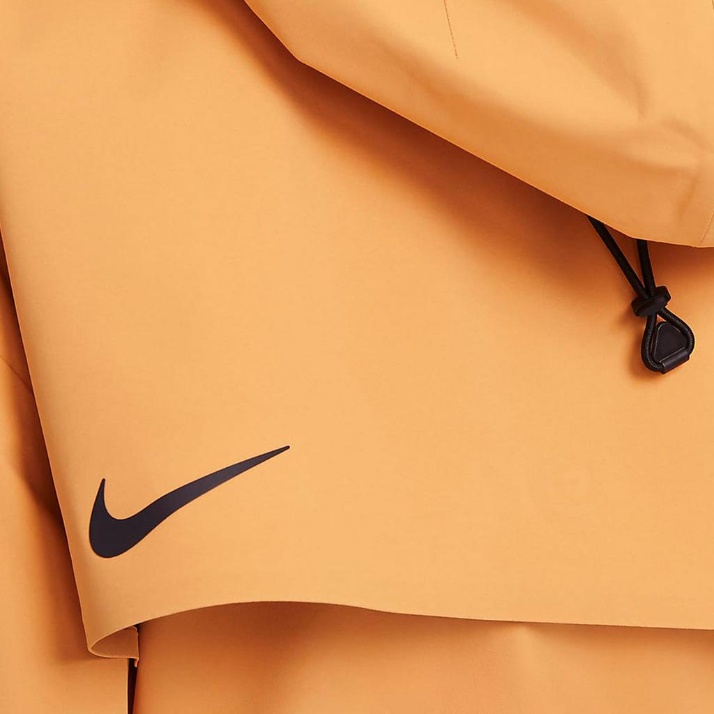 Nike Çok Fonksiyonlu Spor Orta Boy Kapüşonlu Bol Uzun Kollu Rüzgarlık Kadın Dış Giyim Turuncu CZ8933-204