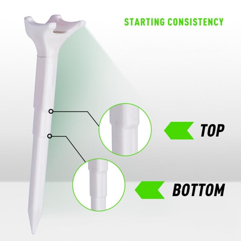 8Pcs Plastic Golfs Tees Replacement 5 Degree 4 Prongs Head Plastic Ball Holder Enduring Long Golfs Tees Easy to Use