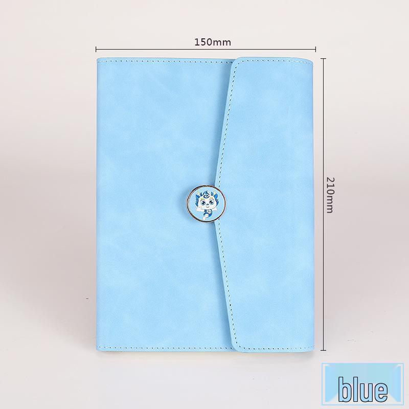 A5 Tri-fold Buckle Notebook Gift Set: Business, Meeting & Logo Printable Record Book