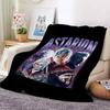 Warm Fleece Throw Blanket for Bed Sofa  Customizable Soft Fluffy Adult Nap Blankets Winter King Size Microfiber Home Textile