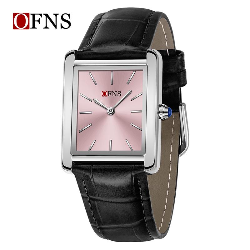 Oufani Women's Waterproof Roman Square Quartz Wristwatch