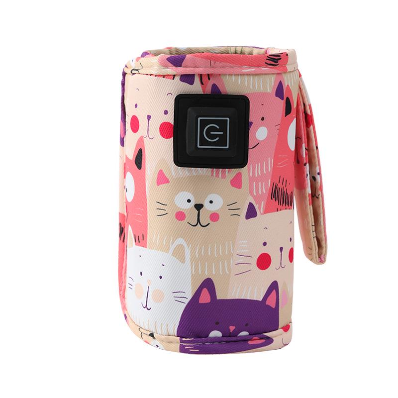 Isolierter Cartoon Kätzchen Flaschenwärmer: Tragbar, Universell, Konstanttemperatur-Hülle