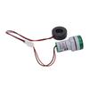 Round Digital Display AC Voltage Current 2 In 1 Integrated Signal Indication Light (Green)