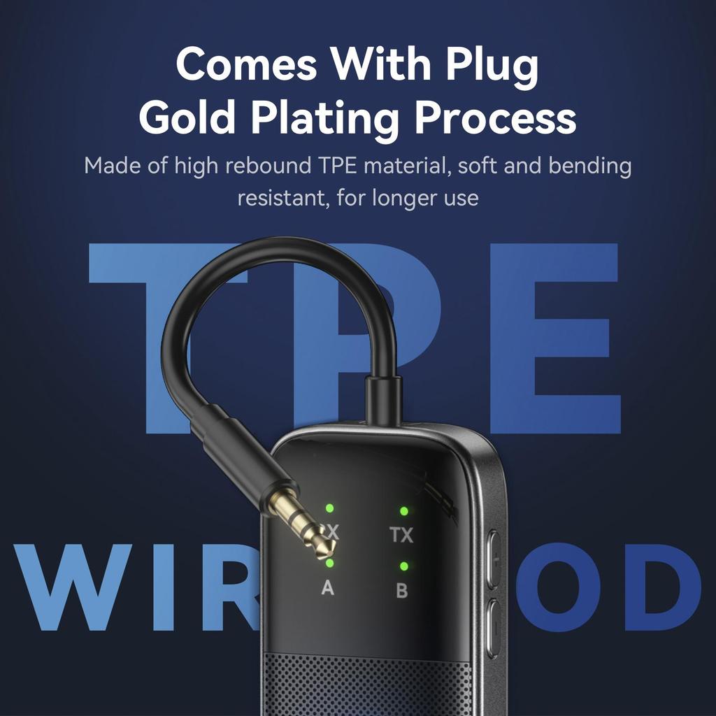 New Bluetooth Receiver Transmitter Two-in-One AUX Car Hands-free Audio Adapter