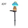 Warm LED Garden Decoration Solar Mushroom Stake Light, Resin Fairy Lamp with Tale Forest Decor Glow, Waterproof Outdoor Yard for Lawn Patio