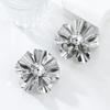 New Style Earrings, Floral Earrings for Women, Exaggerated Glossy Flower Jewelry