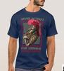Never Retreat Never Surrender Spartan Warriors Lion TShirt Summer Cotton Short Sleeve ONeck Mens T Shirt New S3XL