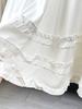 Women's Romantic French Ruffle Hem Layered Midi Skirt - Spring/Summer 2026 Collection, Princess White  