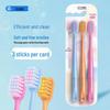 Korean Adult Wide Head Toothbrush with Soft Bristles for Advanced Cleaning and Gum Care - 3 Pack