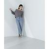 Beauty Cropped Knit Red [Natural Basic] Off-the-Shoulder Sweater,
