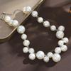 Elegante Collana da Donna con Perle Finte, Choker con Perle Grandi, Collane da Festa, Matrimonio, Gioielli, Regali per Ragazze