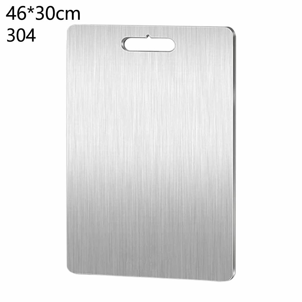Double Thick Titanium Cutting Boards Stainless Steel For Home Kitchen Cooking Board Meat Fruits Vegetables Bread Outdoor Camping