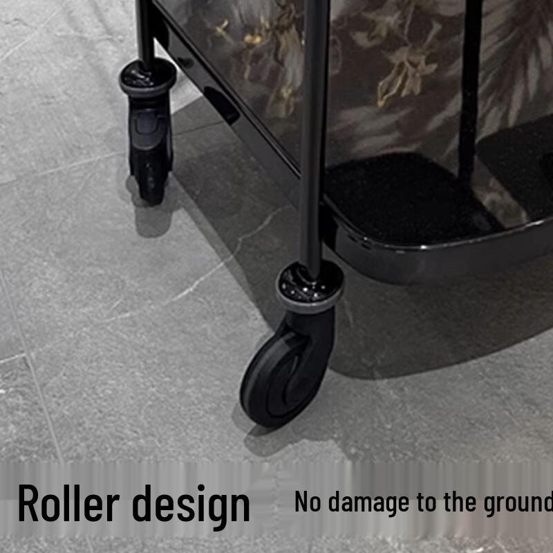 Yingbai 2-Tier Stainless Steel Service Cart