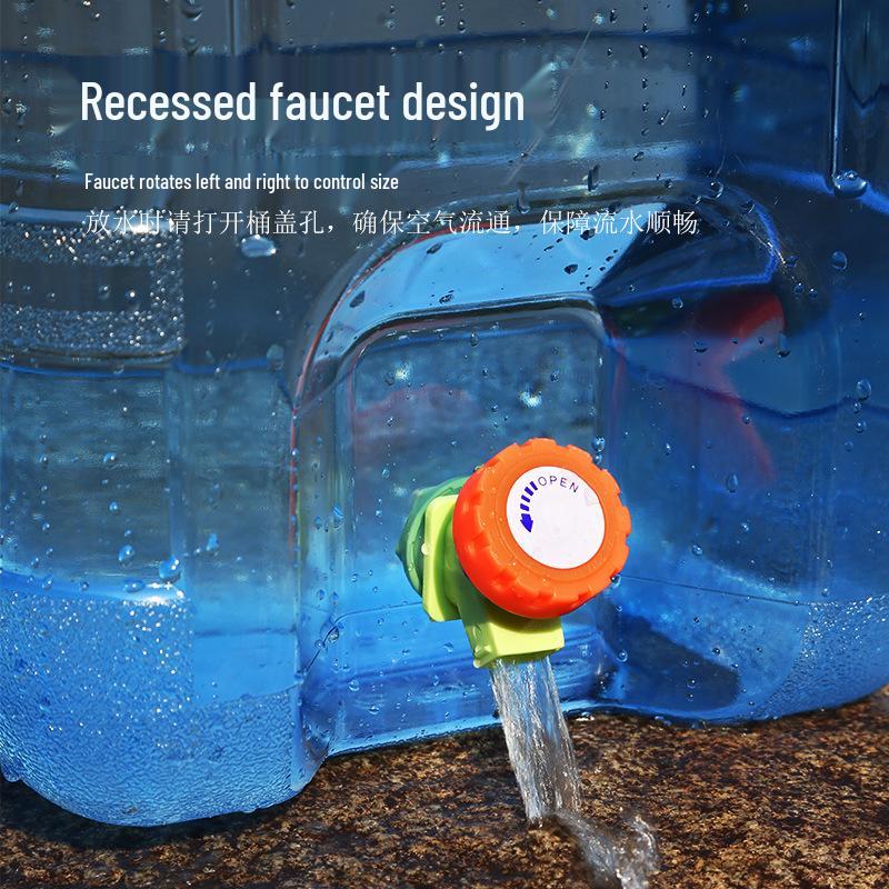 Portable Food Grade Water Storage Container with Faucet for Outdoor Camping and Self-Driving Tours