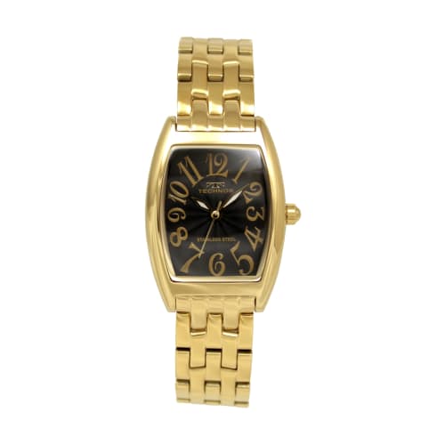 

Technos Tonneau Watch, 3-Hand, Women s, Gold, T9928GB
