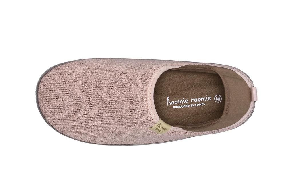 Pansy 9263 Indoor Slippers with Size Pink Women's 2-Way Towel-Like Fabric, M,