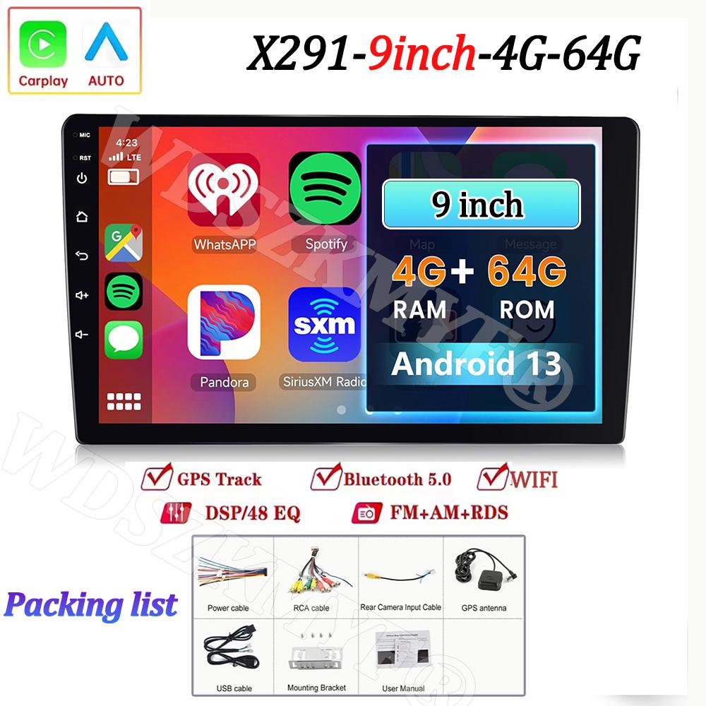 7"/9"/10" Universal 2Din Car Radio 4GB Android 13 Carplay Android Auto GPS BT Automotive Multimedia Car Intelligent Systems