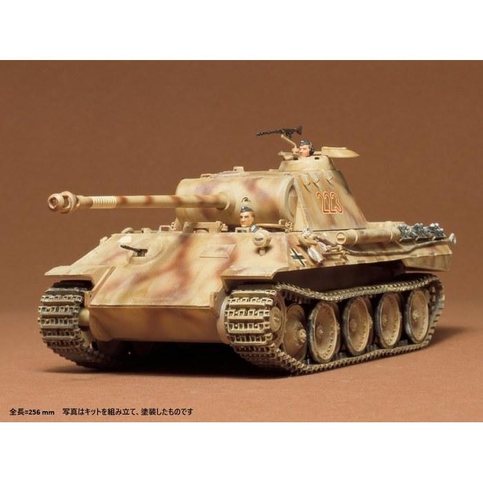 Tamiya 1/35 Military Miniature Series No.65 German Panther Tank Plastic Model 35065 Molded Color