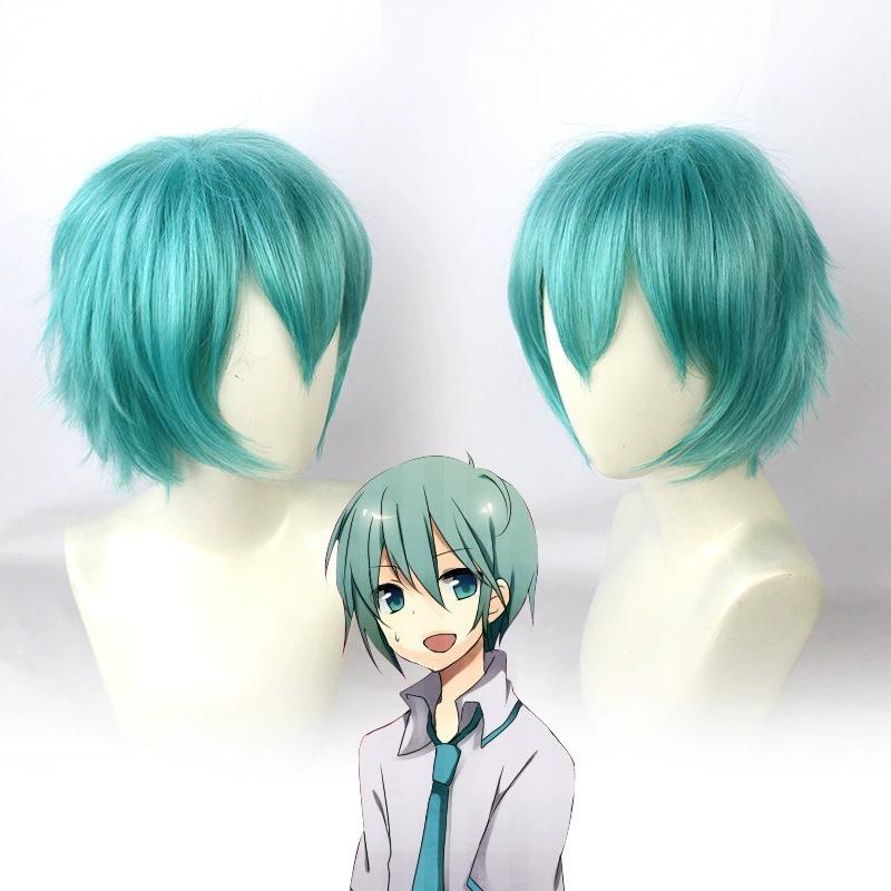 Костюм для косплея VOCALOID - Серебристое лакированное платье с синим галстуком и черными рукавами-колоколами, Аниме Хэллоуин XL&Other blue