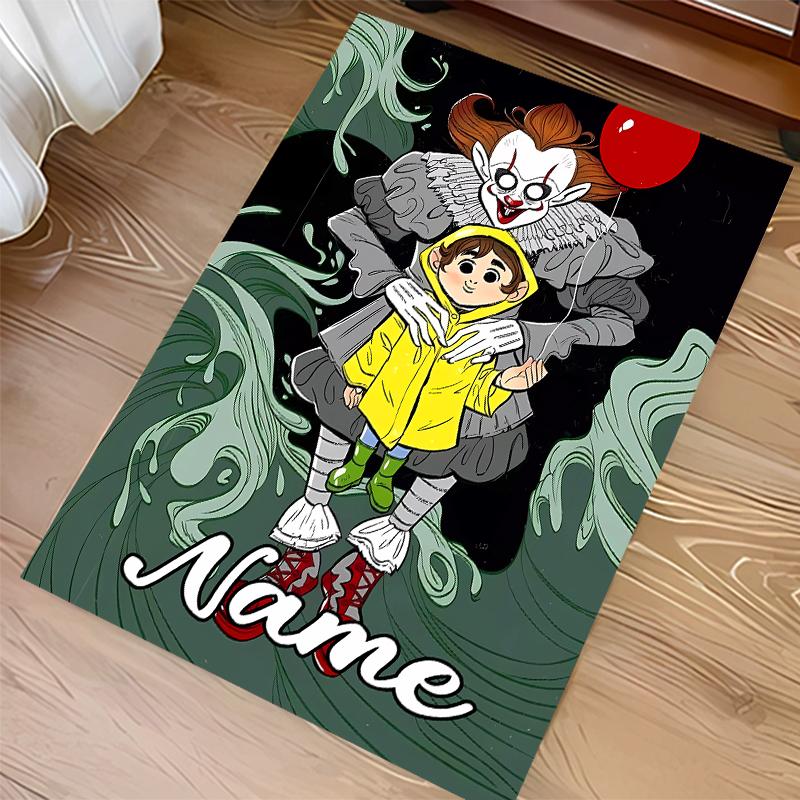Custom personalization Pennywise the Dancing Clown Print Area Rug - Soft, Washable Non-Slip Indoor Mat,Living Room,Home&Office Decorative Rug