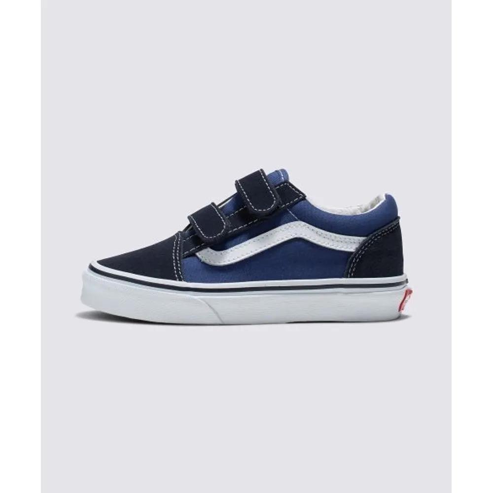 Vans KIDS Old Skool V Velcro Navy True White 01 175