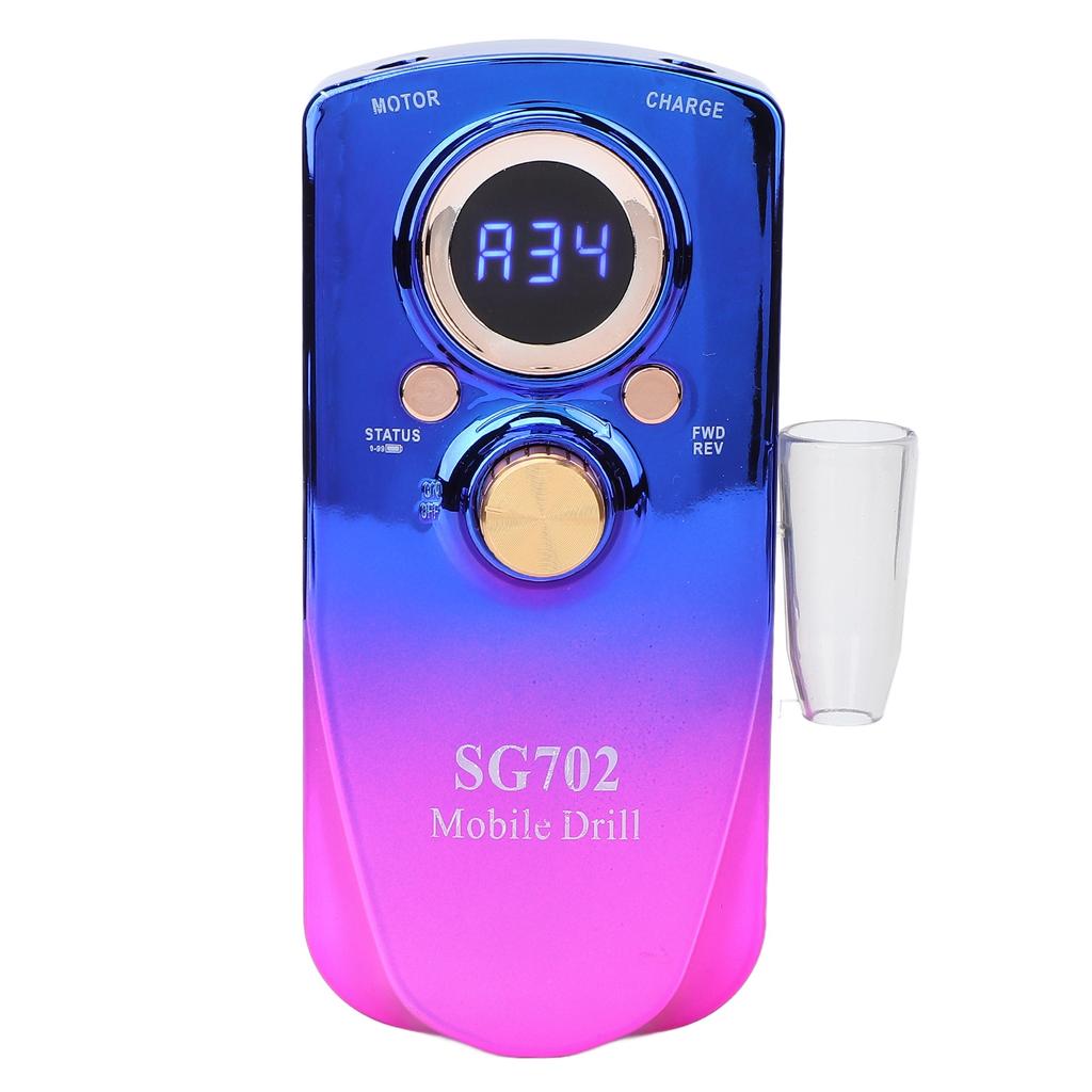 35000RPM Nail Drill Machine Polishing Grinding Electric Manicure File Tools for Nail Beauty Salon 100‑240VUS Plug