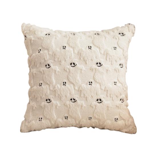 Decorative Pillow Case Ghost Pumpkin Cat Pattern Pillow Cover Removable Easy To Clean Washable Throw Pillow Case