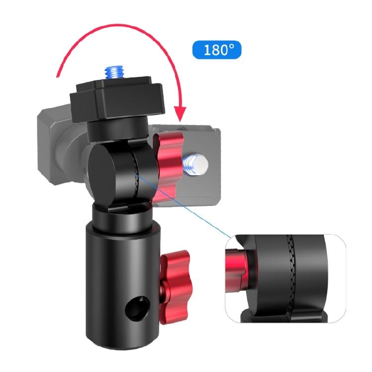 Secure 1/4 Inch / 3-Claw Thread Aluminum Alloy Adapter Base For Universal Tripods Light Stand Camera Mount