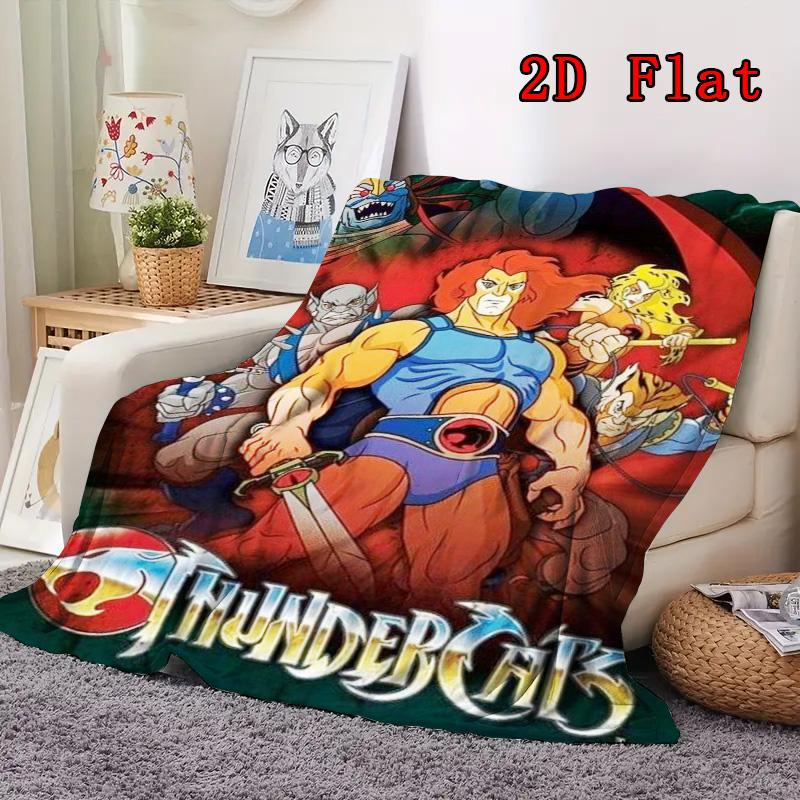 Thundercats 2D Flat Pattern Flannel Blanket High Quality All Seasons Warmth and Comfort Perfect for Christmas Gifts.MMT0918092