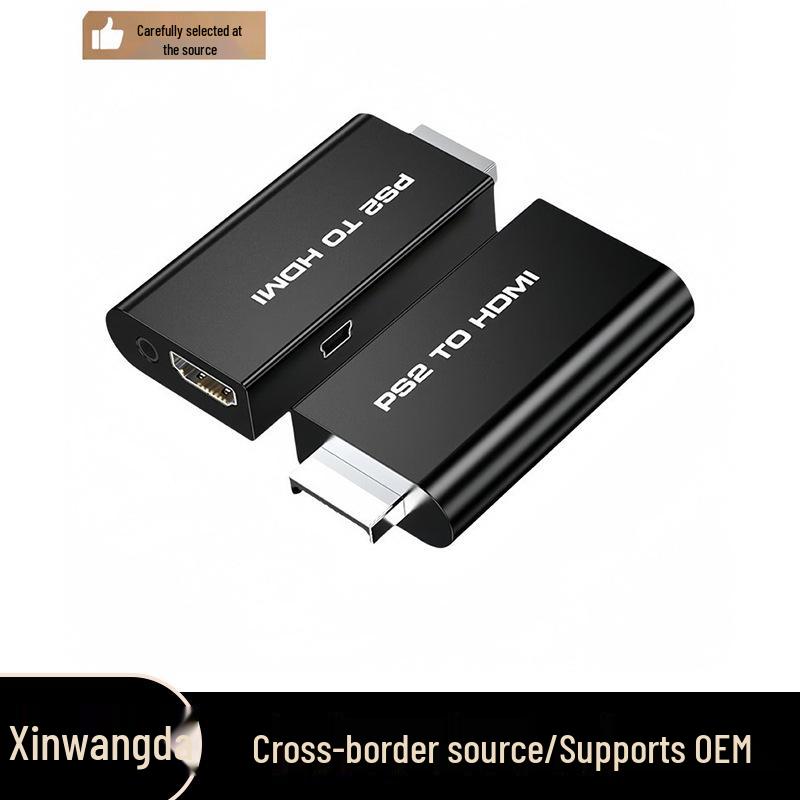 PS2 to HDTV Component Converter for 480i Game Console with AV Transfer