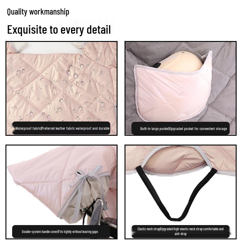 All-Season Electric Vehicle Windshield Cover: Universal Sun & Rain Protection, Waterproof, Thickened for Winter, Ideal for Motorcycles