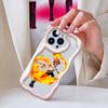 Custodia morbida in silicone con motivo a cartoni animati, texture color crema, custodia morbida in silicone per IPhone Samsung Huawei Honor Xiaomi Redmi OPPO Realme Vivo Infinix