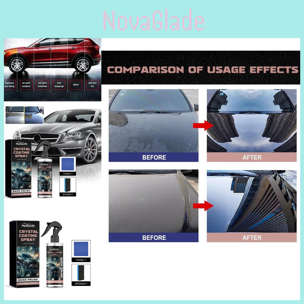 Hoogglans Homonth Keramische Coating Spray Voor Auto's Met Langdurige Bescherming En Glans