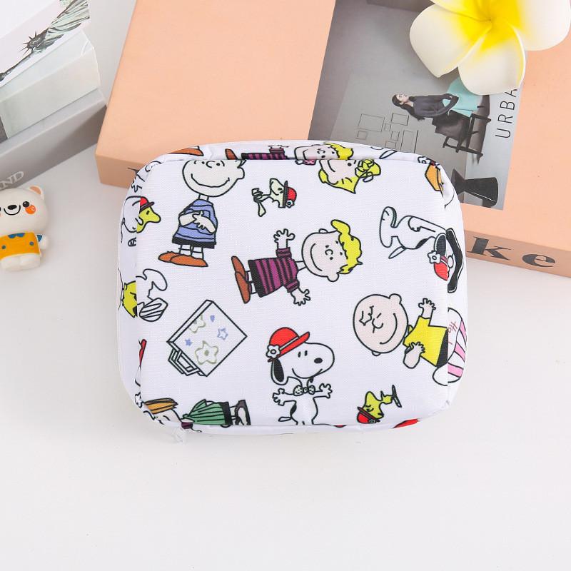 Snoopy Doraemon Hello Kitty Cinnamoroll Vzor Přenosná taška na uložení kosmetiky Pro dívky a cestování
