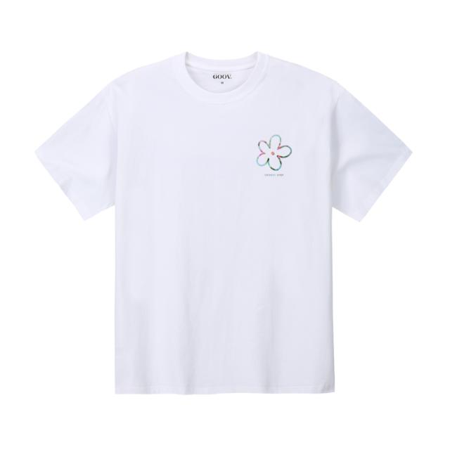 GROOVESTEP Picasso Flower Mini Round Short Sleeve T-Shirt S0283