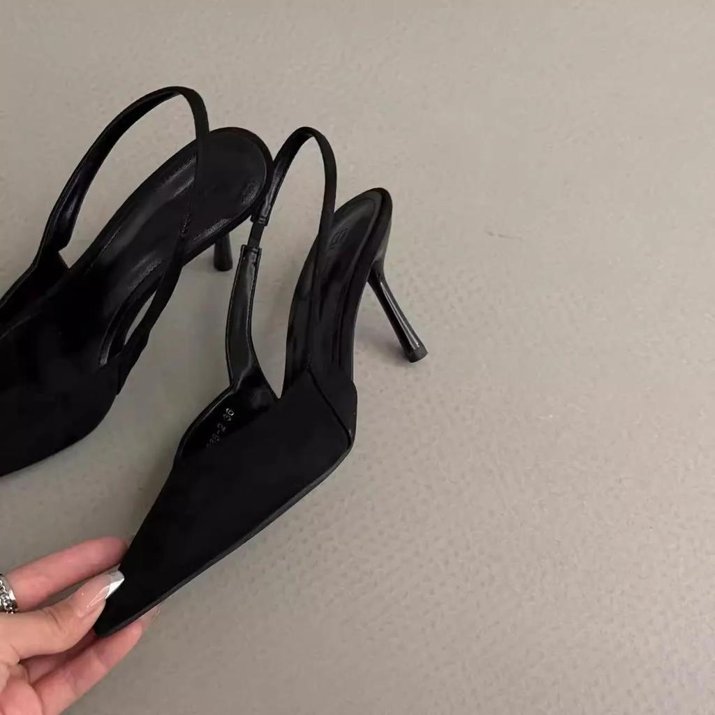 Fashion Rimocy 2025 New Women Summer Fashion Horsehair Leopard Print Sharp Pointed Low Heels Sandals Elegant Temperament Shoes Female