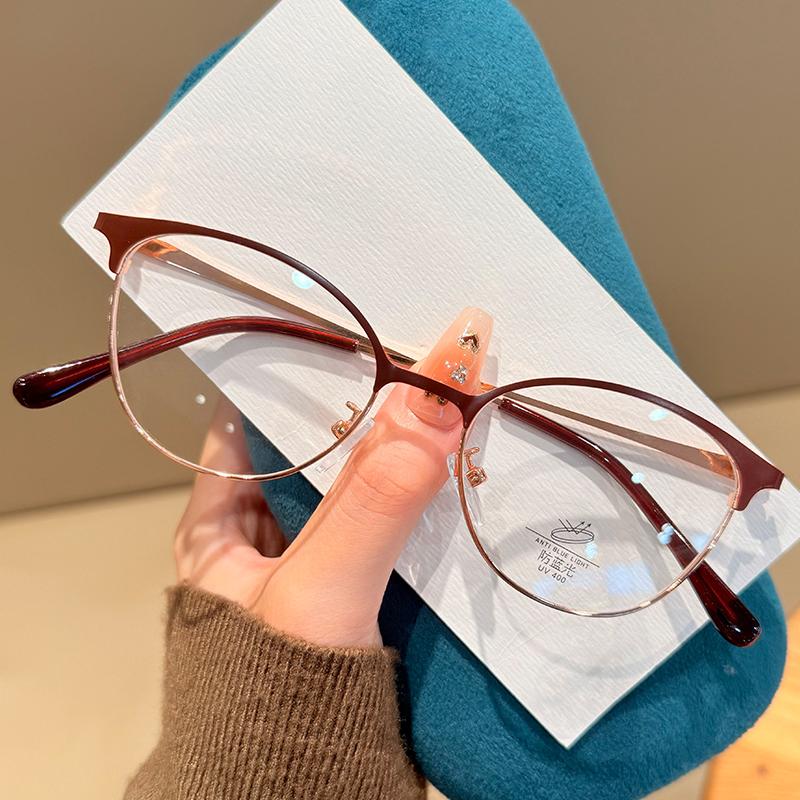 Unissex Nova Moda Olho de Gato Luz Anti-azul Óculos de Leitura Homens e Mulheres Novo Luxo Alta Definição Óculos para Hipermetropia +4.0